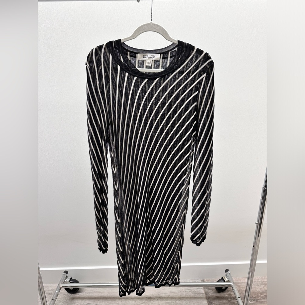 Diane von Furstenberg Black & White Stripe Dress